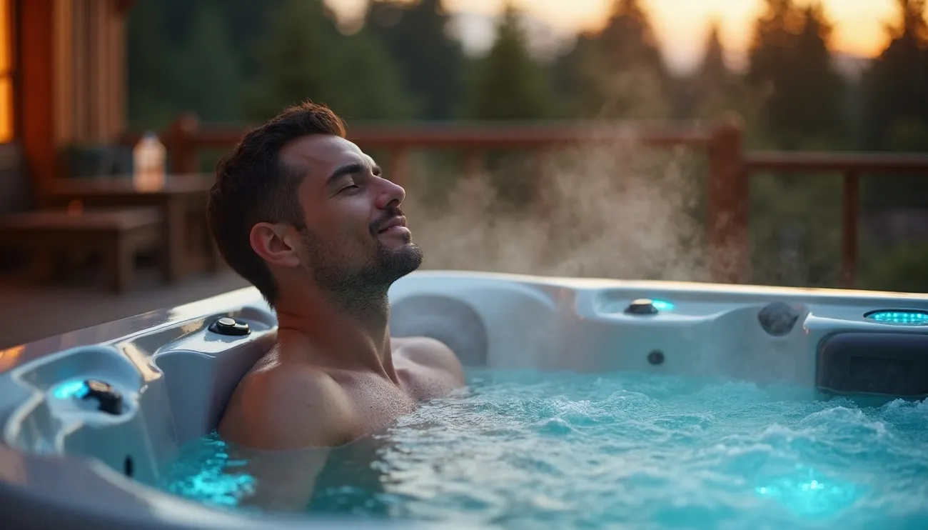 Will a Hot Tub Help Sore Muscles? | Benefits of Soaking for Recovery 1 Hero Image for Is Hot Tub Good for Sore Muscles? Science Says Yes (2025 Guide)