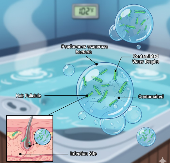 Hot Tub Folliculitis: The Complete Owner's Guide to Prevention and Treatment 1 hot tub Pseudomonas Aeruginosa Bacteria