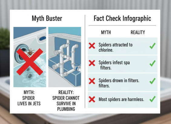 Hot Tub Spider Myths vs. Facts