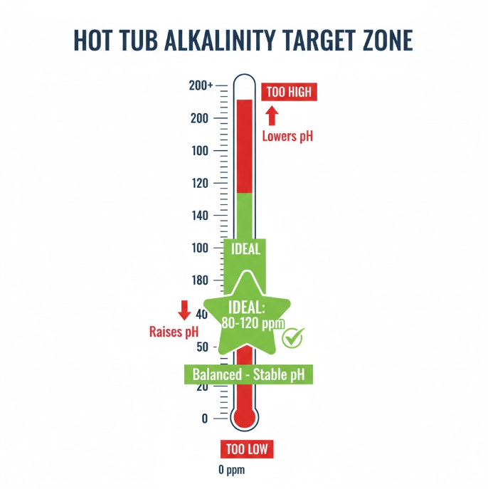 Taming Your Hot Tub: The Definitive Guide to Lowering Alkalinity 1 deal Total Alkalinity Range for a Hot Tub