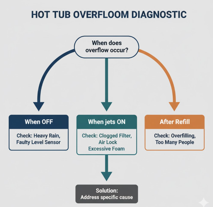 Understanding and Fixing a Hot Tub Overflow: A Complete Guide 4 Finding the hot tub Overflow Source