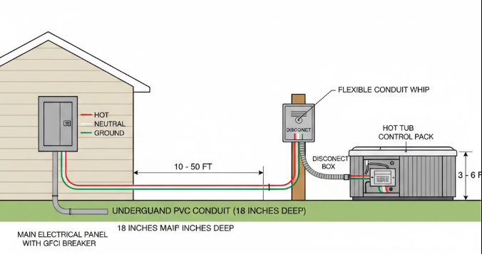 Hot Tub Electrical Installation