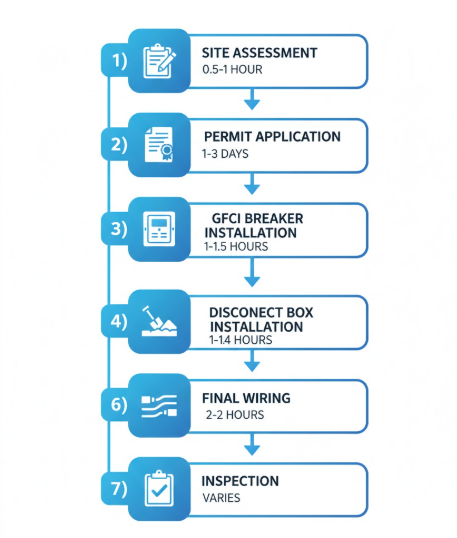 The Professional Hot Tub Electrical Installation Process