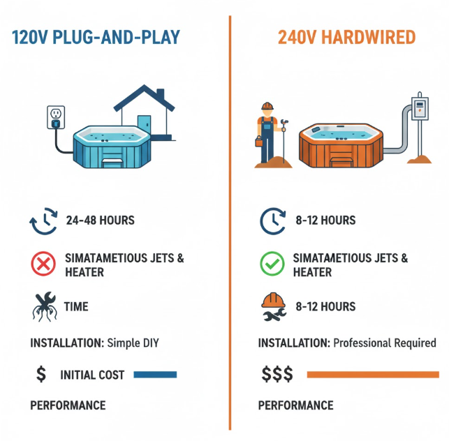 Hot Tub Electrical Installation plug and play