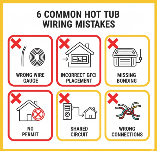 Your Essential Guide to Safe and Compliant Hot Tub Wiring 5 Common Hot Tub Wiring Mistakes and How to Avoid Them