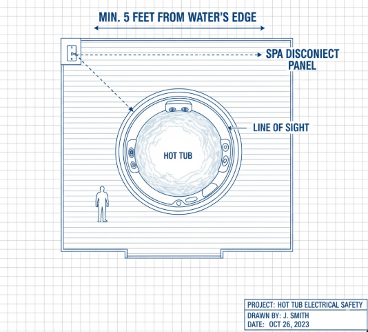 Your Essential Guide to Safe and Compliant Hot Tub Wiring 3 NEC Code Requirements for Spa Disconnect Placement