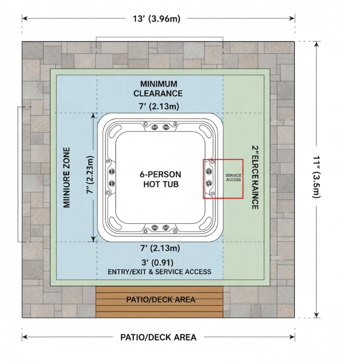 Your Guide to the Best 6-Man Hot Tubs of 2025 18 Dimensions and Space Planning: Beyond the Footprint