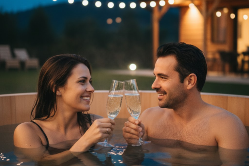 Romantic Hot Tub Poses for Couples