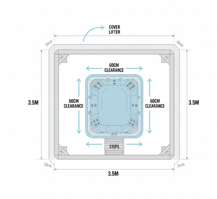 Measuring Your Space Correctly for hot tub
