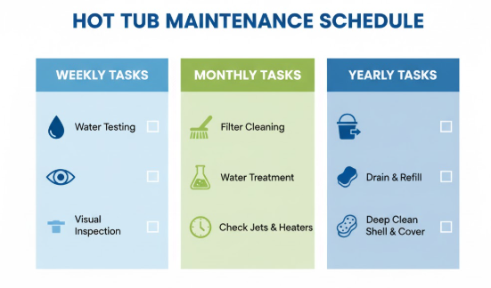 Essential Maintenance for Small Spas two person hot tub
