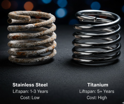 Heating Element Material: Stainless Steel vs. Titanium