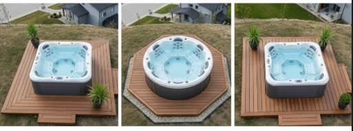 Comparing Corner, Round, and Square 3 person Hot Tub Shapes