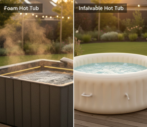 Foam vs. Inflatable Hot Tubs: A Head-to-Head Showdown