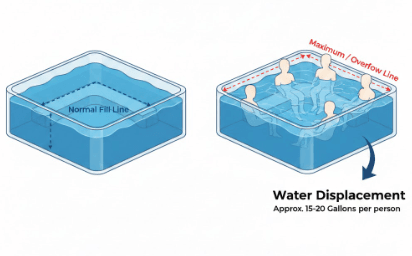 The Physics of Water Displacement: Operating vs. Filled Capacity