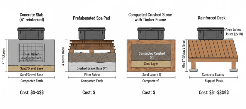 Foundation and Structural Support Requirements hot tub installation