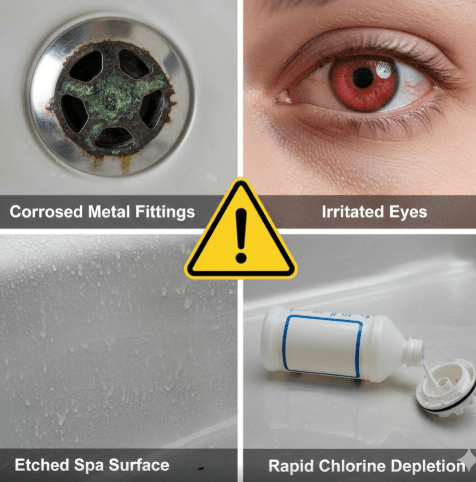 Signs and Symptoms of Low pH in Your Spa