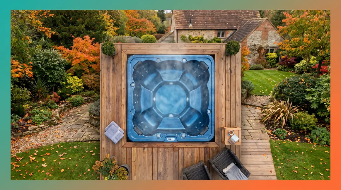 Second-hand hot tub in a UK garden — how much is it worth in 2026