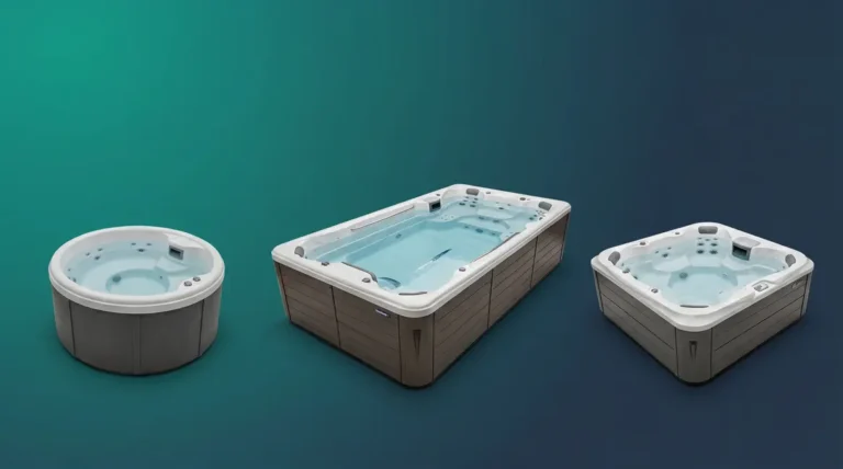 Home 3 Stream hot tub brand comparison showing InnovaSpa, Sundance, and Platinum Stream III models side by side