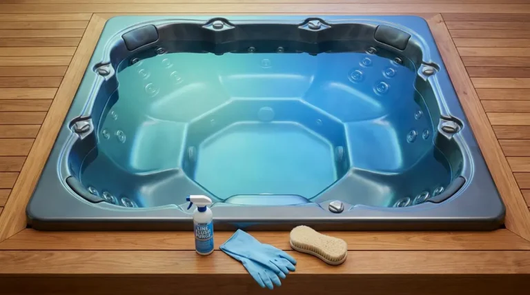 Home 1 How to get rid of biofilm in hot tub using line flush purge products and scrub brush