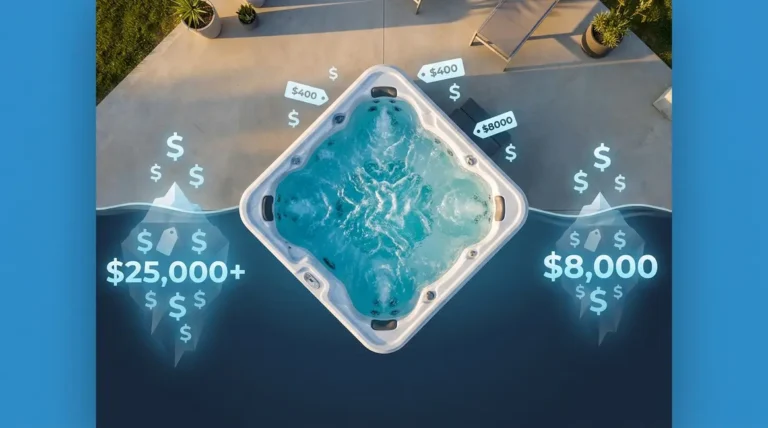 Home 3 Complete hot tub cost guide showing price ranges from budget inflatables to luxury spa models